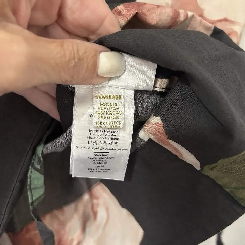 Emily & Meritt Pottery Teen Barn Bed of Roses Standard Pillow Sham Country Boho